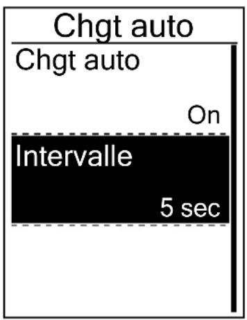 Bryton Rider 320 - Configuration du défilament automatique - 1