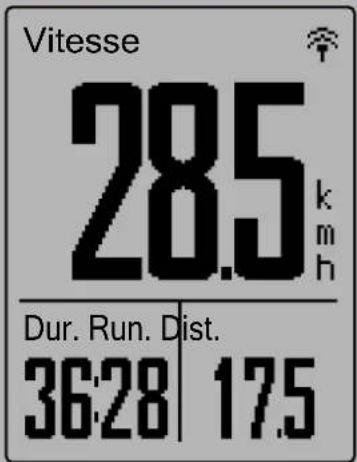 Bryton Rider 320 - Affichage du compteur - 5