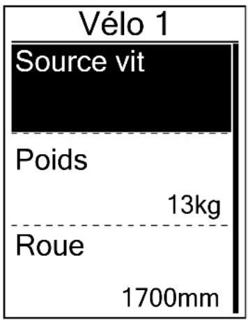 Bryton Rider 320 - Personnalisation du profil du vélo - 1