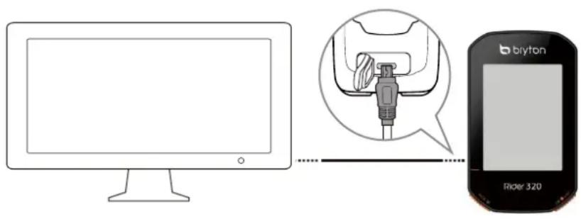 Bryton Rider 320 - Étape 1 : Recharger votre Rider 320 - 1