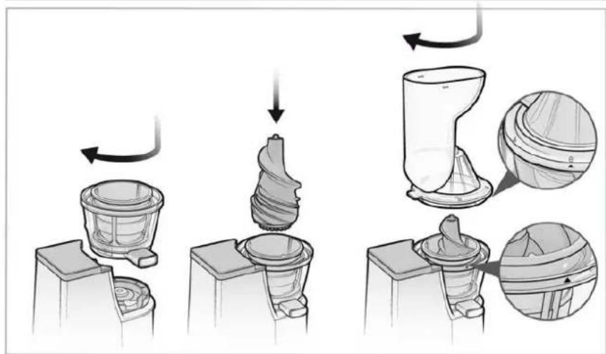 H.KOENIG GSX22 - ASSEMBLING THE JUICER - 2