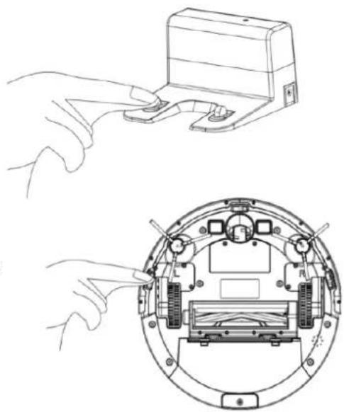 H.KOENIG SWRC120 - MANUTENZIONE COMPONENTI / PIN DI RICARICA, SENSORE INFERiore, TRAZIONE INTEGRALE E ROTELLA UNIVERSALE - 1