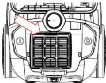 H.KOENIG AXO800 - Rahmen und den Filter. Reinigen Sie diesen und montieren Sie den Filter nachdem dieser komplett getrocknet ist. (Abb. 16/17) - 8