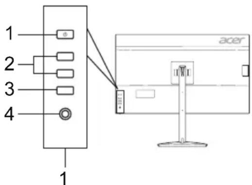 ACER XV322UX - Zewnetrzne elementy sterujuce - 2