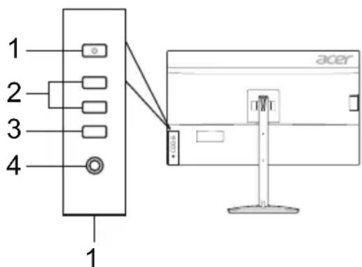 ACER XV322UX - Udvendige knapper - 1