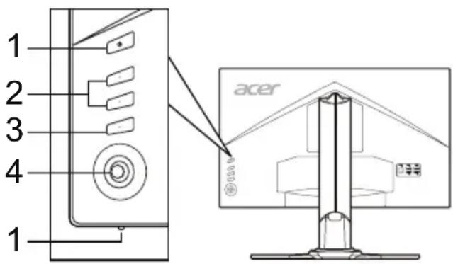 ACER XZ271UA - Externe Bedienelemente - 1