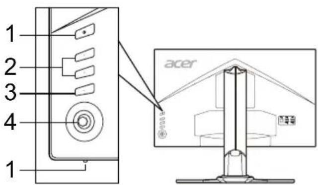 ACER XZ271UA - 外部控件 - 1