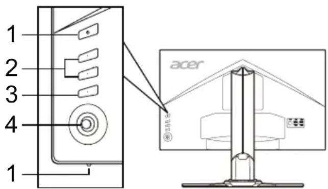 ACER XZ271UA - Išorinai valdikliai - 1