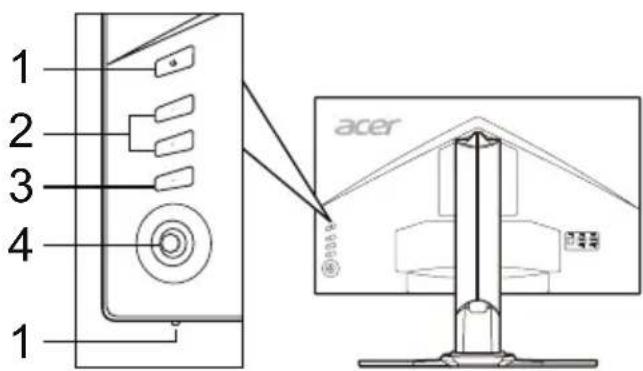 ACER XZ271UA - External Controls - 1