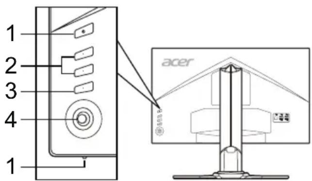 ACER XZ271UA - Comenzi externe - 1