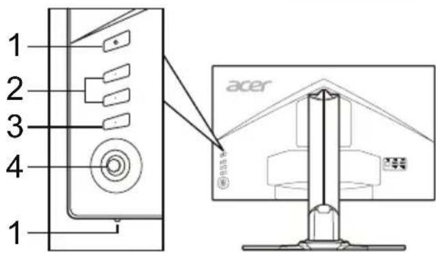 ACER XZ271UA - Knuppen op de behuizing - 1