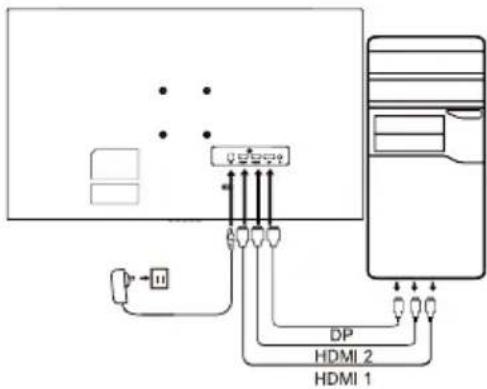 ACER XZ272V - Controles externos - 2
