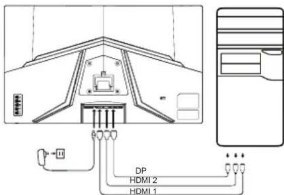 ACER ED320QX - IopdknIOueHne MOHTopa K KOMNbTepy - 1