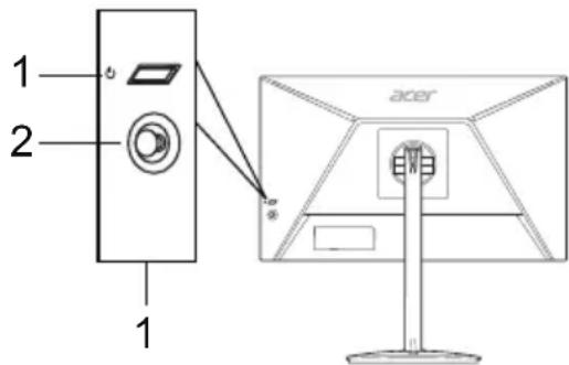 ACER XZ240QP - Eksterne kontrollere - 1