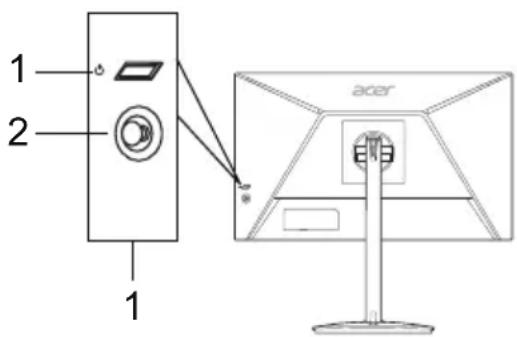 ACER XZ240QP - Külső kezelöszervek - 1