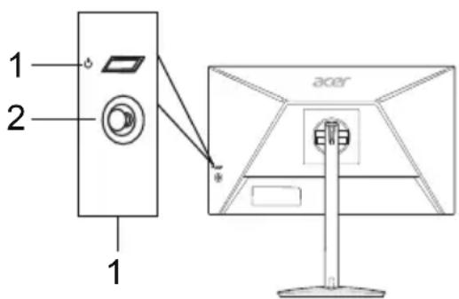 ACER XZ240QP - Externe Bedienelemente - 3