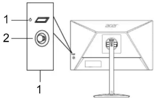 ACER XZ240QP - 3OBhiHi eIeMeHTn KepyBaHHa - 1