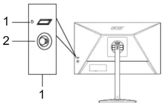 ACER XZ240QP - Externí ovládací privky - 1