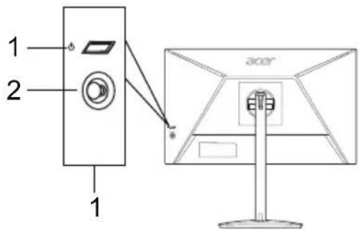 ACER XZ240QP - 外部控件 - 1