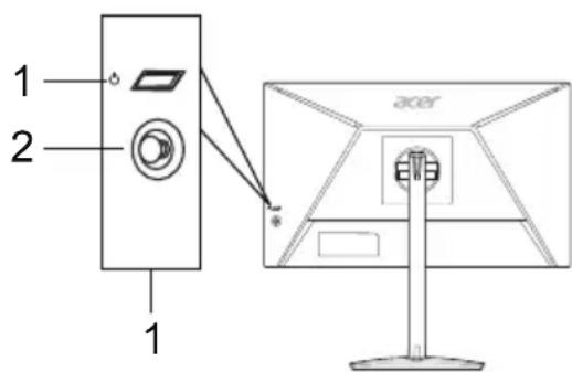 ACER XZ240QP - Comenzi externe - 1