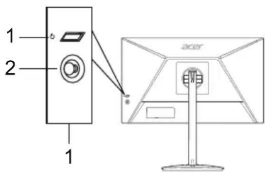 ACER XZ240QP - Controlli esterni - 1