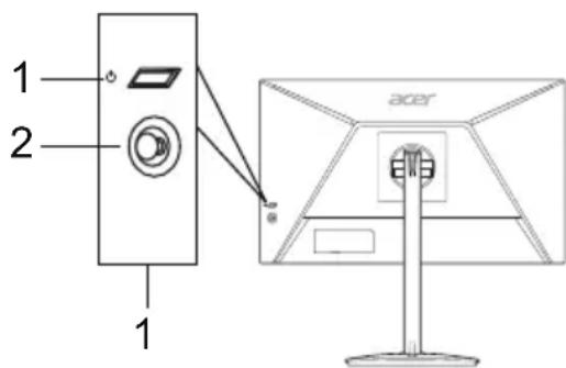 ACER XZ240QP - Commandes externes - 1