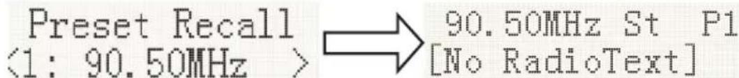 THOMSON TH379334 - Preset Recall (Choose the Station): - 1