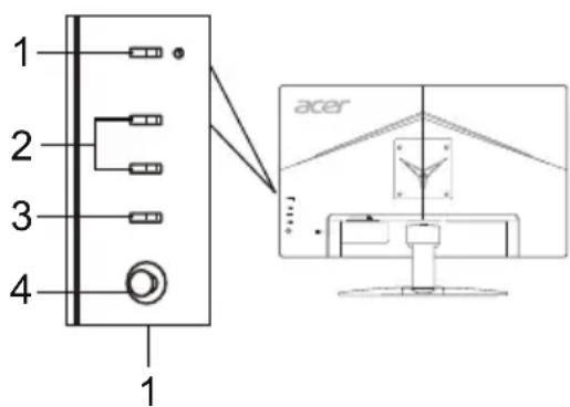 ACER KG272U - Ansluta skärmen till en dator - 2