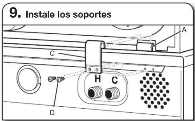 MAYTAG W10869845 - Retire las patas existentes, (si está presentes) - 6