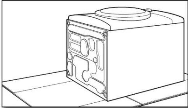 MAYTAG W10869845 - Sur un matériel de protection, coucher la secheuse sur le cote ou sur le dos - 1