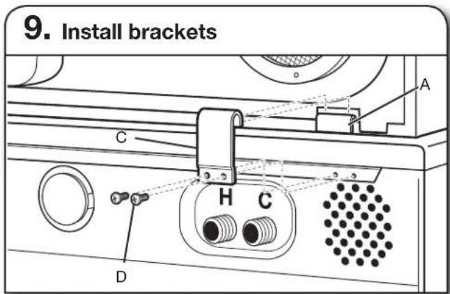 MAYTAG W10869845 - Remove existing feet, if present - 6