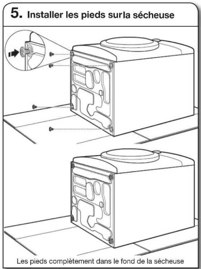 MAYTAG W10869845 - Retirer les pieds existants le cas échéant - 2