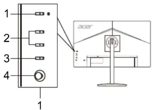 ACER CBA242YA - Controles externos - 2