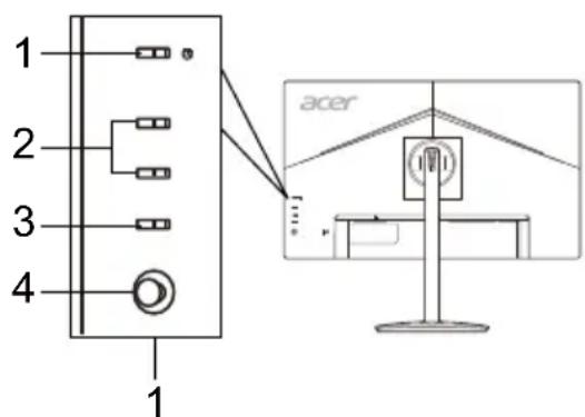 ACER CBA242YA - Externe bedieningselementen - 2