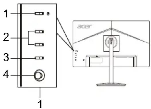 ACER CBA242YA - Controlos externos - 2