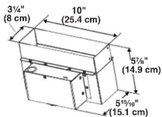 MAYTAG W10446914 - Makeup Air Switch Duct (installed on the range hood) - 4