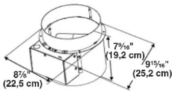 MAYTAG W10446914 - Conduit du commutateur de débit d'air de compensation (installé sur la hotte) - 2