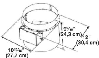 MAYTAG W10446914 - Conduit du commutateur de débit d'air de compensation (installé sur la hotte) - 3