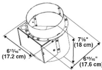 MAYTAG W10446914 - Makeup Air Switch Duct (installed on the range hood) - 1