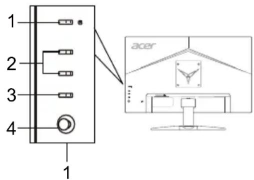 ACER KG252QX - Commandes externes - 1