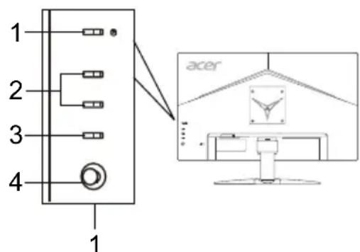 ACER KG252QX - Externe Bedienelemente - 1