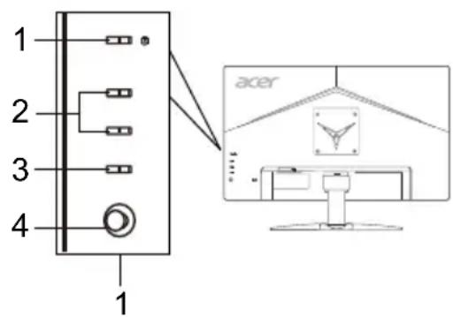 ACER KG252QX - Comenzi externe - 1