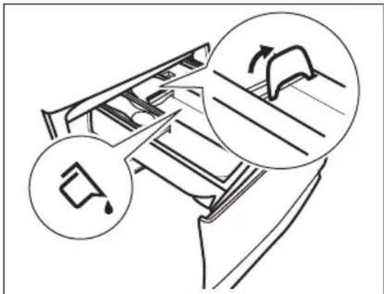 ELECTROLUX EW7W4856SP - Vérification de la position du volet du produit de lavage - 2