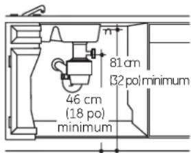 GE GLDA696PSS - MÉTHODE 2 – Boucle de vidange élevée avec un raccord en té d'égout ou broyeur à déchets - 2