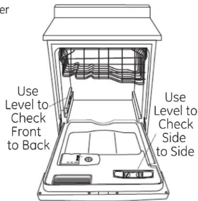 GE GLDA696PSS - STEP 14 - LEVEL DISHWASHER - 1