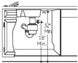GE GLDA696PSS - METHOD 2-High Drain Loop with Waste Tee or Disposer - 2