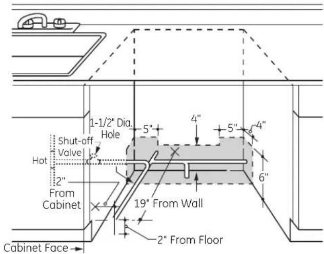 GE GLDA696PSS - Hot Water Line - 1