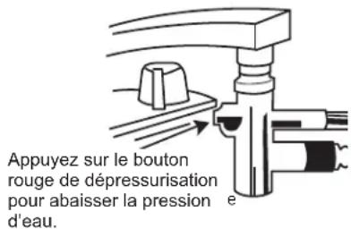 GE GDT226SILII - Dépose du raccord unicouple du robinet - 1