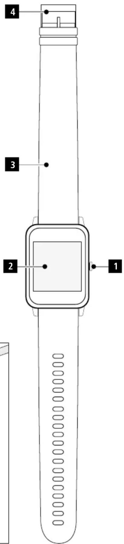 HAMA Fit Watch 5910 - Éléments de commande - 2