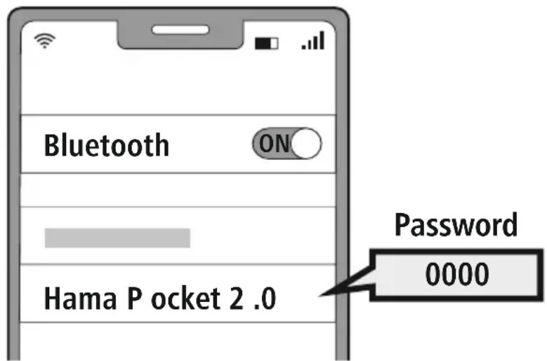 HAMA Pocket 2.0 - Avviarelaricercadell'altoparlantedalpropriodispositivo. - 1